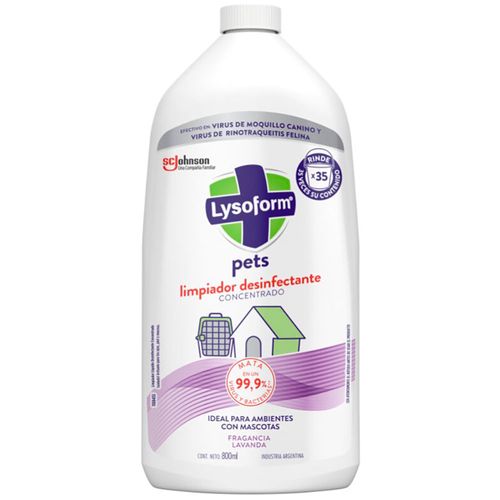 Limpiador líquido LYSOFORM pets 800 ml