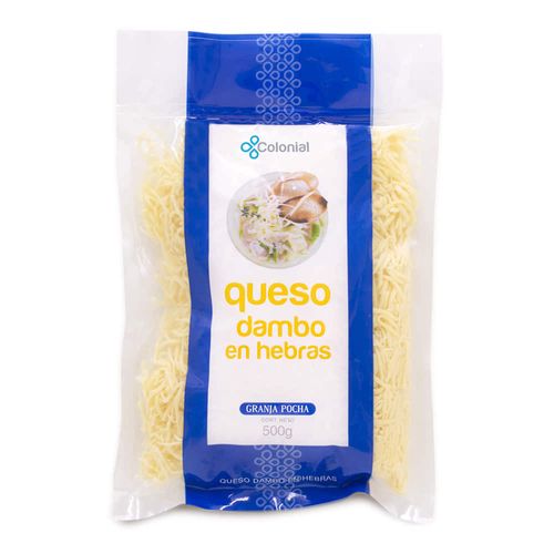 Queso danbo hebras COLONIAL 500 g