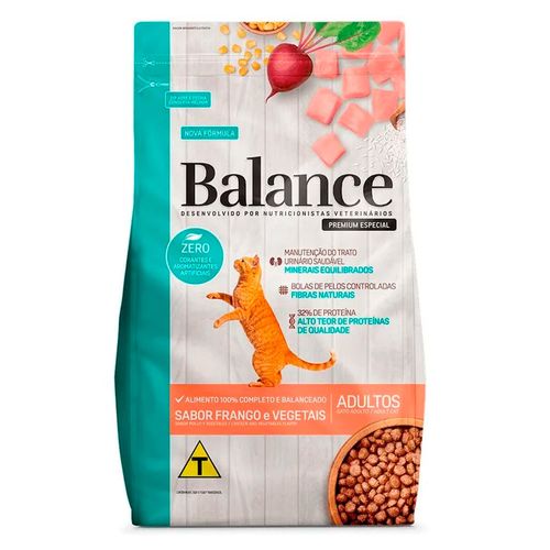 Alimento para gato adulto BALANCE pollo y vegetales 10,1 kg