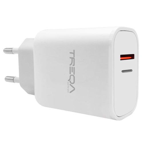 Cargador TREQA Usb 38W con Cable Tipo-C CS238-C