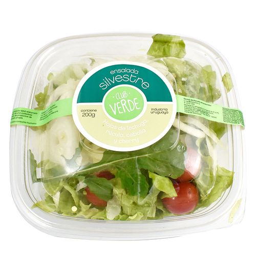 Ensalada silvestre Club Verde lechuga rúcula cebolla cherry 200 g