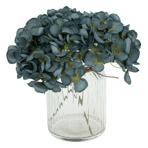 Florero con Hortensias Artificiales h24 cm 204233