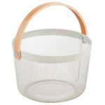 Canasto-Redondo-26x26x177-cm-Acero-Blanco-con-Asa-0
