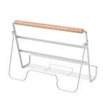 Porta-recetas-cocina-298-x-131-x-21-cm-acero-blanco-0