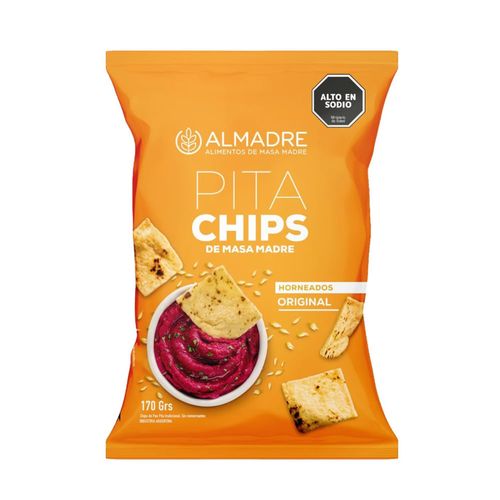 Pita chips de masa madre original ALMADRE 170 g