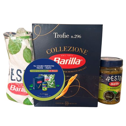 Pack fideo trofie BARILLA + pesto + regalo 690 g