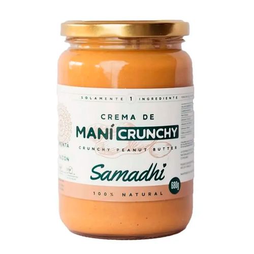 Crema de maní crunchy SAMADHI 680 g