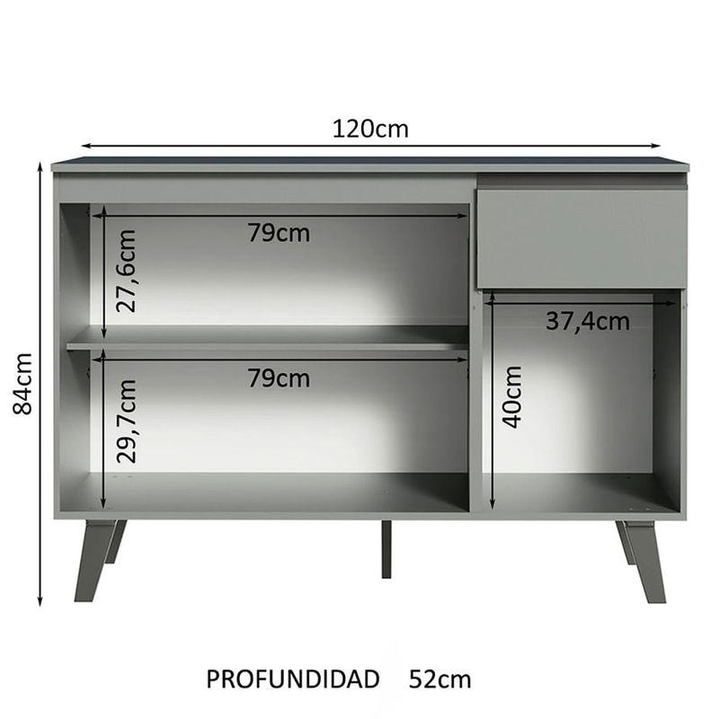 Bajo-Mesada-3-Puertas-1-Cajon-120x84x52-cm-Gris-5