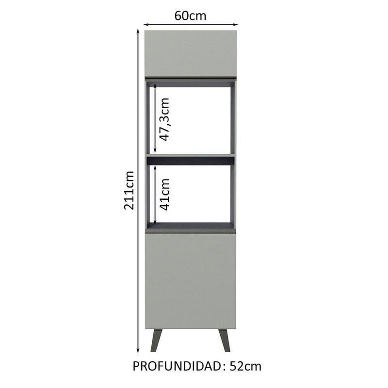 Armario-Cocina-2-Puertas-2-Nichos-60x211x52-cm-Gris-3
