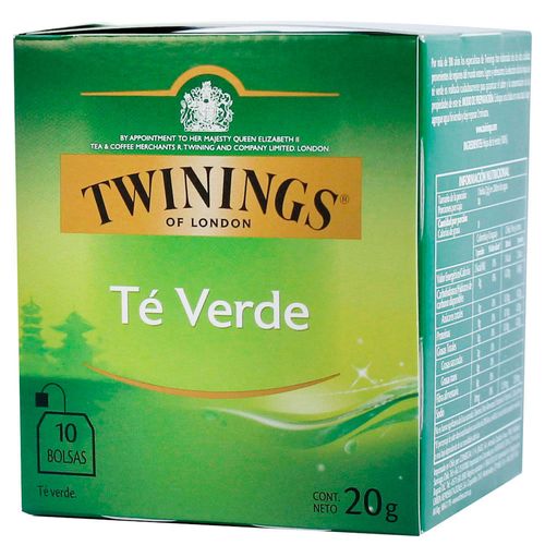Té TWININGS Pure Green 10 un.