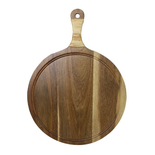 Tabla madera 41 x 30 cm redonda con cabo