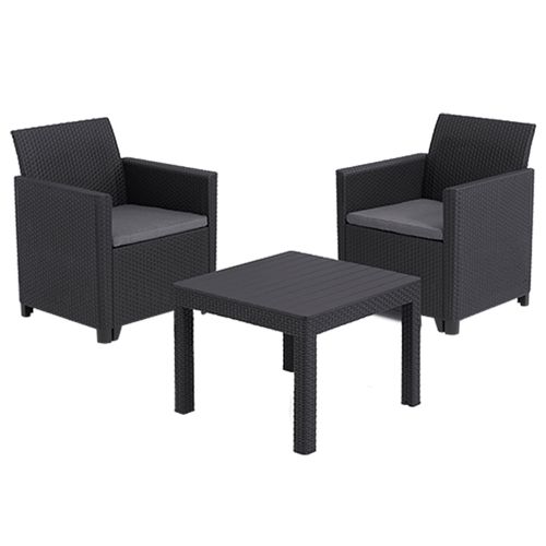 Set de Balcón Marie 2 Sillones 1 Mesa