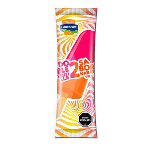 Helado palito frutilla naranja CONAPROLE 60 ml