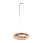 Porta-rollo-de-cocina-en-acero-y-madera-15-x-15-x-31-cm-gris-0