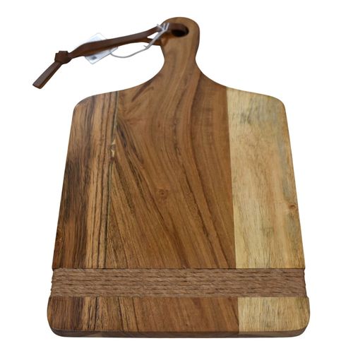 Tabla de madera 35 x 20 cm para queso con mango
