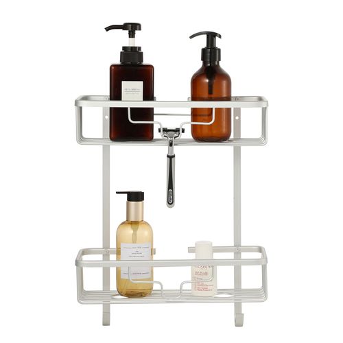 Rack para baño en aluminio 29 x 12,5 x 36,5 cm