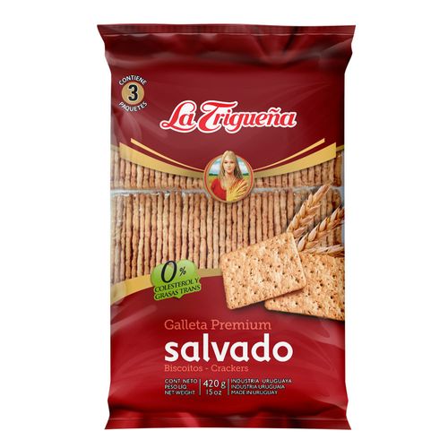 Galletas LA TRIGUEÑA premium salvado 390 g