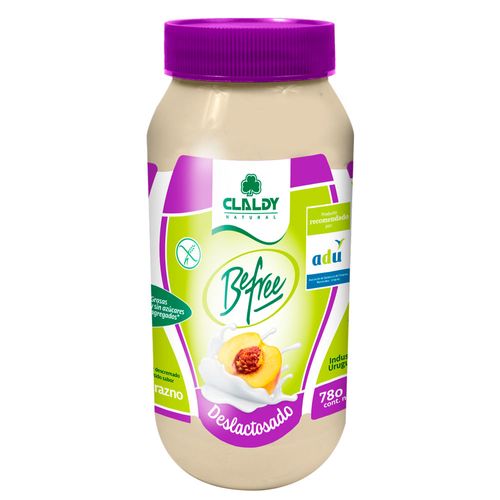 Yogur Be Free Deslactosado CLALDY Durazno 780 cc