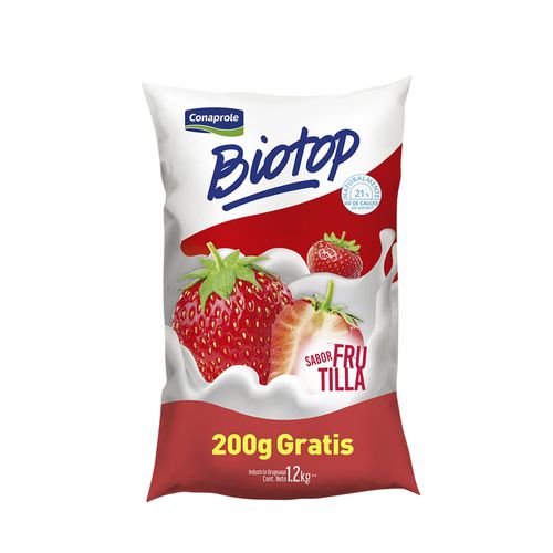 Yogur BIOTOP Frutilla 1.2 L