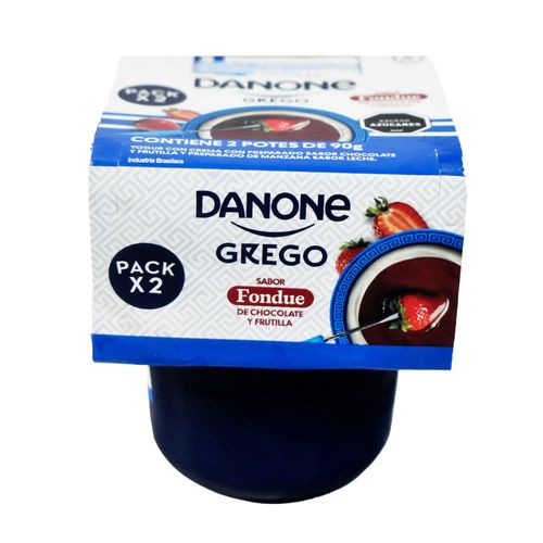 Yogur Griego Fondeau Chocolate-Frutilla 180 g