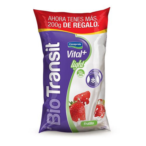 Yogur VITAL + Biotransit Frutilla Light 1.2 kg
