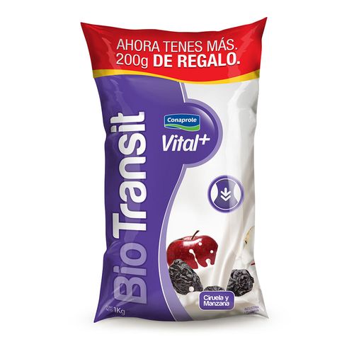 Yogur VITAL + Biotransit Ciruela y Manzana 1.2 kg