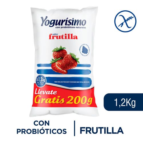 Yogur YOGURÍSIMO Frutilla 1.2 kg