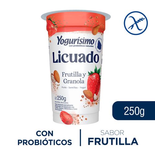 YOGURÍSIMO Licuado de Frutilla y Granola 260g