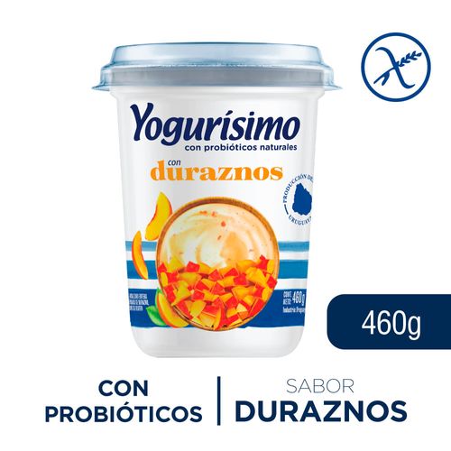 YOGURÍSIMO Natural Durazno 460 g