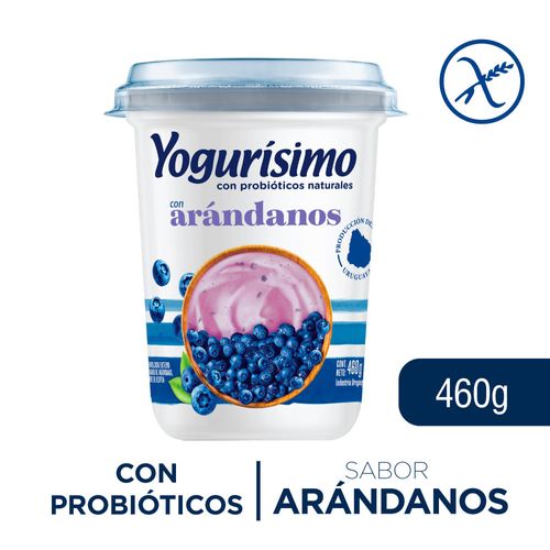 Yogur YOGURÍSIMO Natural con Arándanos 460 g