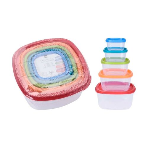 Set 5 contenedores plasticos 225 375 650 1125 1900