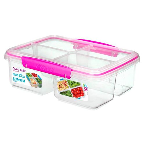 Recipiente To Go con 4 divisiones 1,7 L