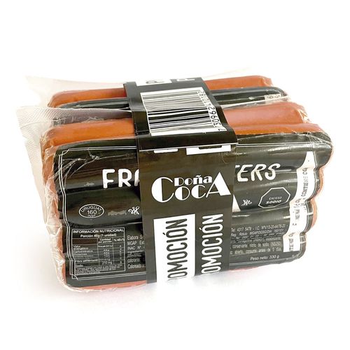 Frankfurters DOÑA COCA x 8 un pack x 2 660 g