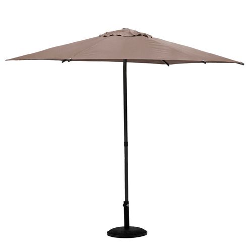 Sombrilla de jardín 2,7 m de diámetro color taupe