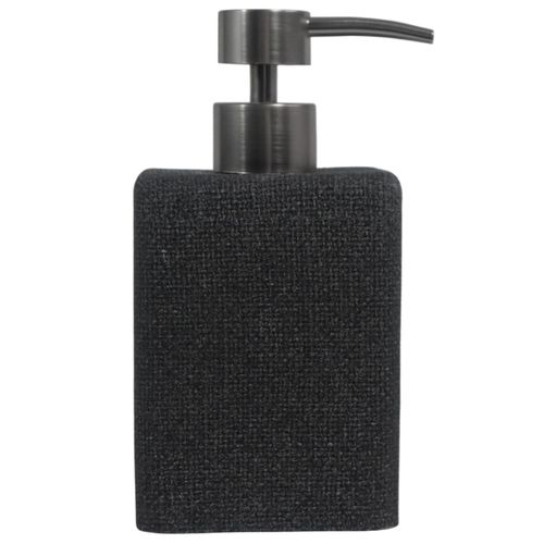 Dispensador de jabón en poliresina gris