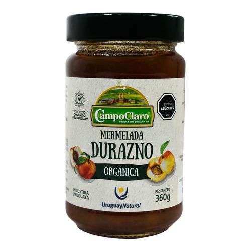 Mermelada Durazno Orgánica CAMPOCLARO 360 g