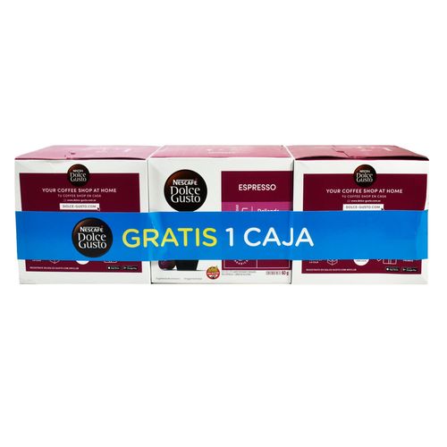 Pack 3x2 Café Nescafe DOLCE GUSTO Espresso 10 un.
