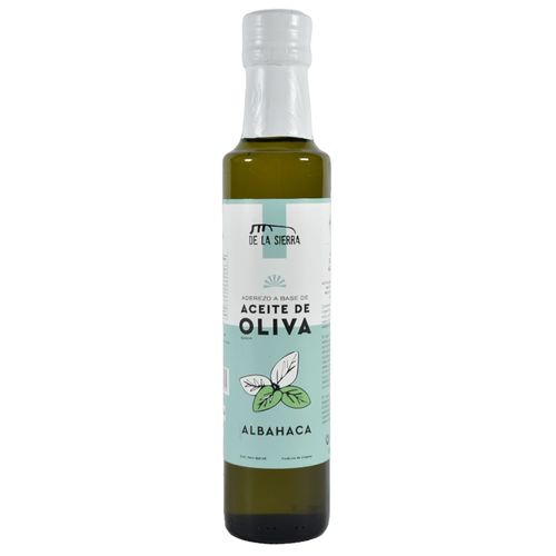 Aceite de oliva extra virgen albahaca DE LAS SIERRAS 250 cc
