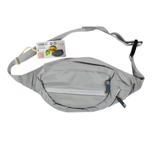 Riñonera para snack gris sport