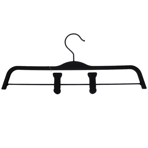Percha con clips tacto suave HOME 37,5 x 16,5 x 1,2 cm
