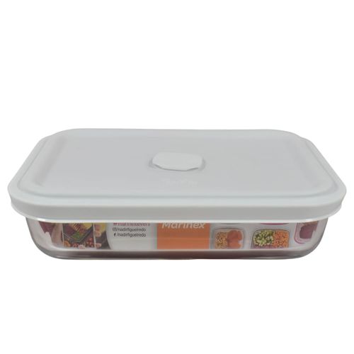 Fuente 750 ml vidrio con tapa hermética