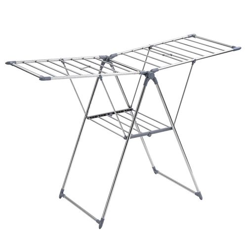 Tendedero con alas y estante 156x61 5x99 cm en acero