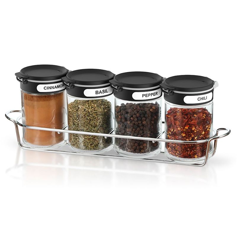 Set-x-4-especieros-con-tapa-negra-y-soporte-200-ml-0