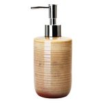 Dispensador-de-Jabon-Ceramica-Esmaltada-Marron-0