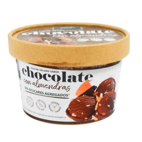 Helado Vegano FMS Chocolate con almendras 250 ml