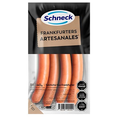 Frankfurters Artesanales SCHNECK x 4 un. 240 g