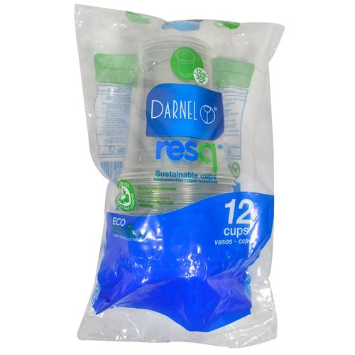 Vaso pet cristal 355ml 25pq. x12un ecológico