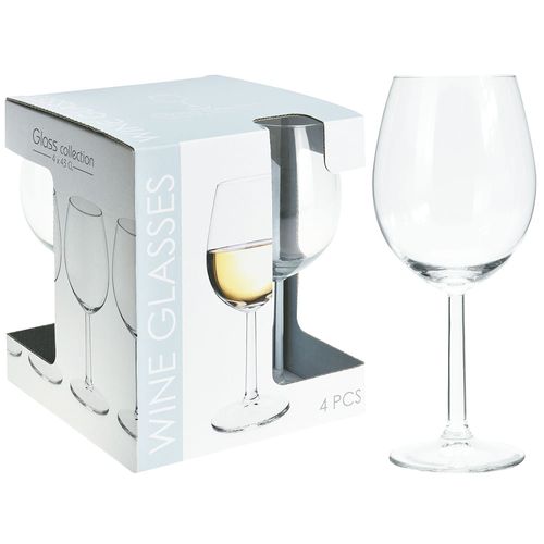 Set x 4 copas de vino vidrio 430 ml