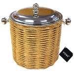 Cubitera-Acero-Inoxidable-Forrada-Rafia-Marron-0