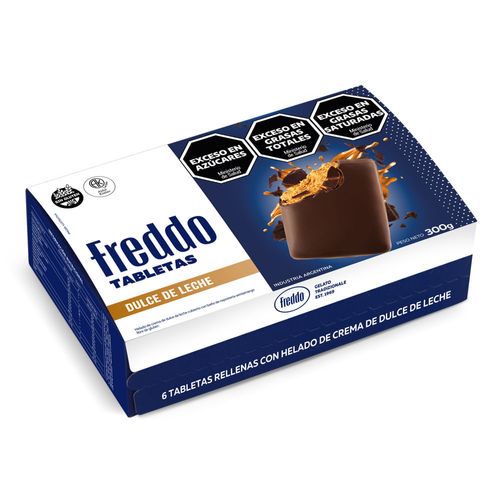 Tabletas FREDDO de dulce de leche x6 un. 300 g